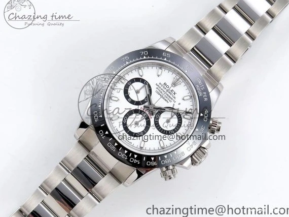 0212 FreshLook Daytona 116500 JDF 1:1 Best Edition 904L Steel White Dial on SS Bracelet A 1338